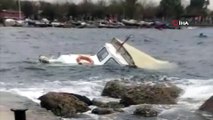 Marmara Körfezi'nde Lodos balıkçı teknesini batırdı