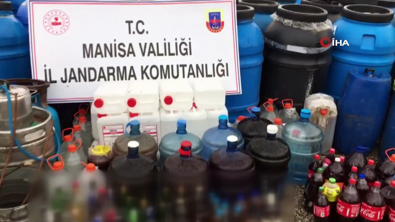 Manisa’da jandarmadan kaçak alkol operasyonu