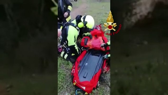 Ragusa - Salvato uomo bloccato in bosco tra Modica e Ispica (27.01.21)