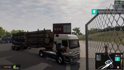 TRUCK DRIVER N°5:  ON TRANSPORTE 2 REMORQUES DE TRONCS D'ARBRES