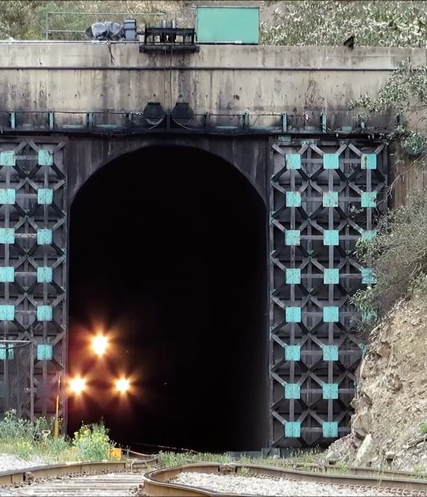 train in tunnel