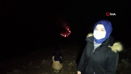 Trabzon'da çıkan örtü yangınları başladı, evler boşaltıldı