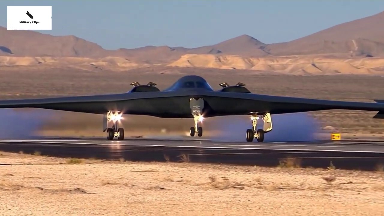 B-2 Bomber Flight Operations At Nellis AFB