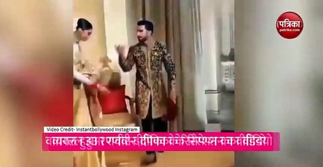 फिर से सुर्खियों में छाया रणवीर-दीपिका के रिसेप्शन का वीडियो, नज़र आई कपल की क्यूट केमिस्ट्री