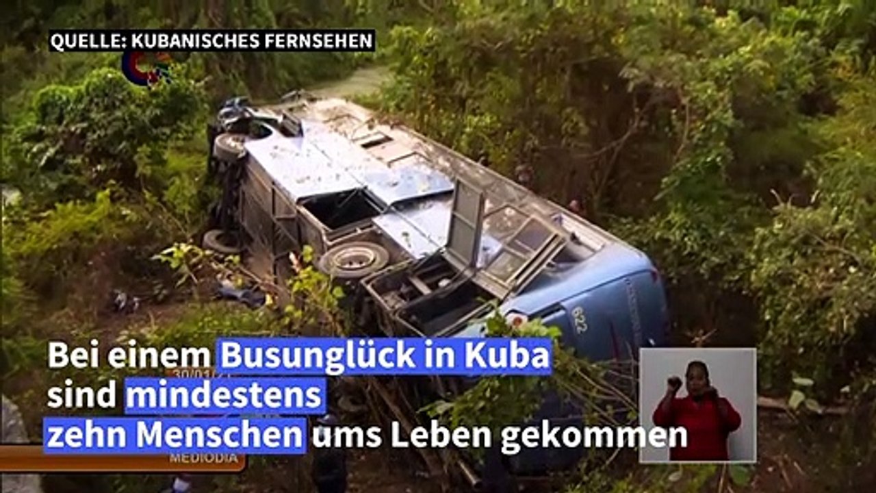 Tote bei Busunglück in Kuba