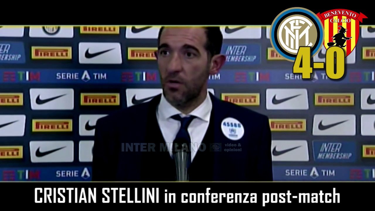 INTER-BENEVENTO 4-0: CRISTIAN STELLINI IN CONFERENZA STAMPA POST-MATCH