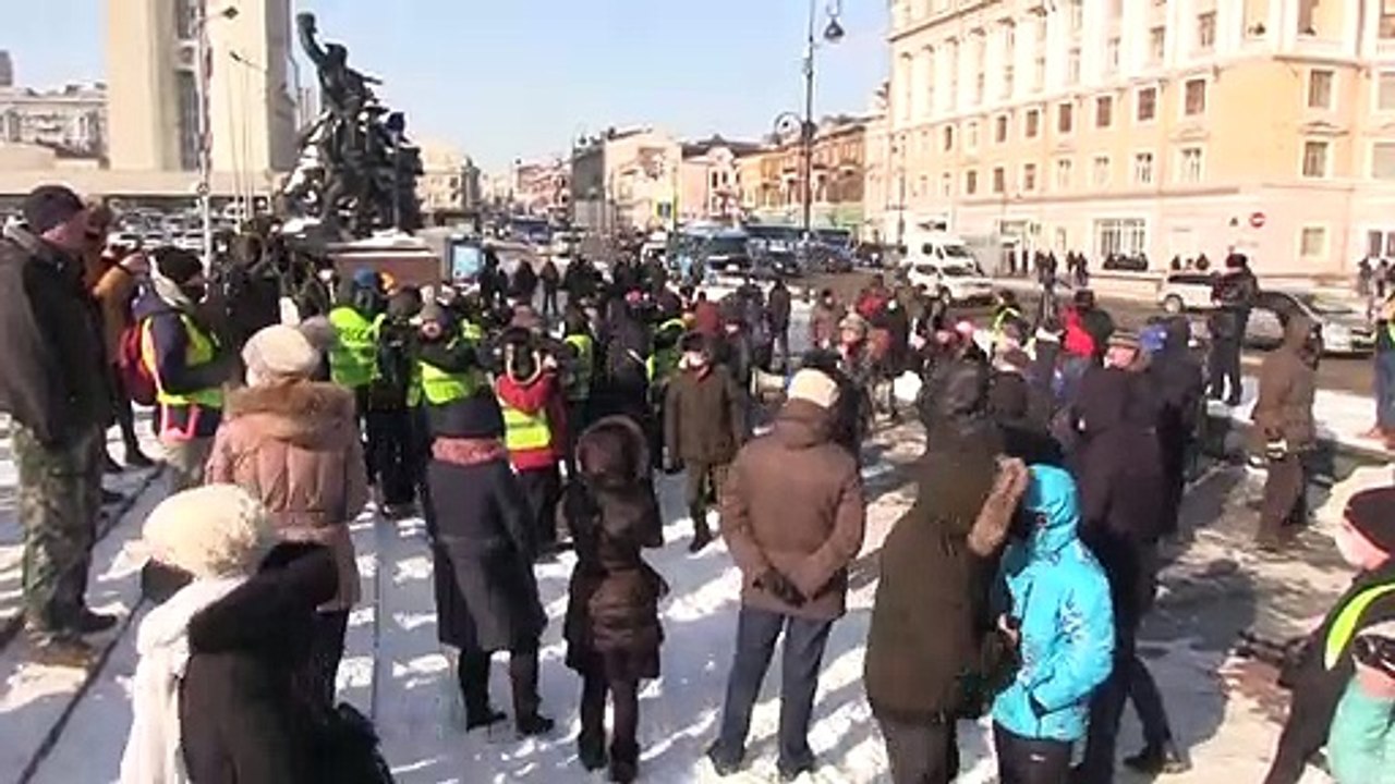 Oppositionsproteste in Russland: Hunderte Festnahmen im Fernen Osten