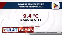 PTV INFO WEATHER: Temperatura sa Baguio City, bumagsak sa 9.4 degrees celsius