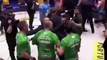 Polonya'da karma dövüş turnuvasında arbede