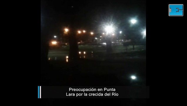 Vecinos de Punta Lara registraron anoche la crecida del Río