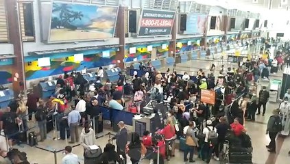 Siguen las vicisitudes en aeropuerto Las Américas tras nuevas medidas norteamericanas