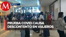 Pasajeros quedan varados en aeropuerto de Cancún por falta de pruebas covid vigentes