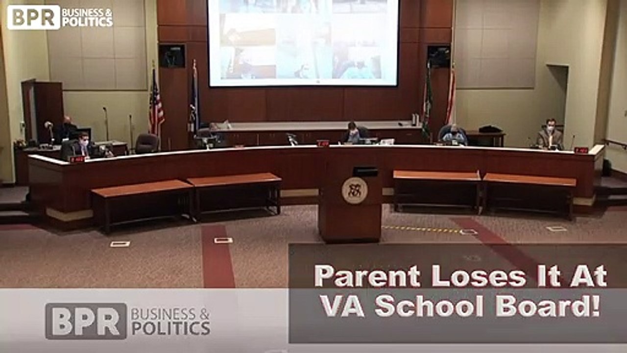 Parent Loses It At VA School Board!
