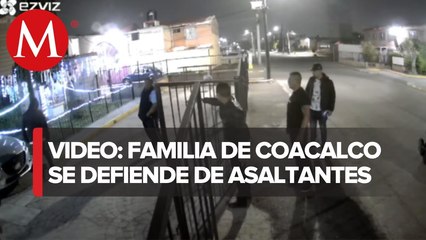Amenazan a familia de Coacalco y terminan desarmados y golpeados
