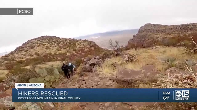 Hikers rescued in Pinal County