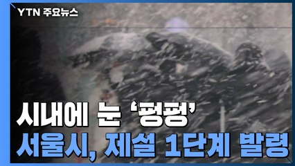 [날씨] 서울 시내에 눈 '펑펑'...서울시, 제설 1단계 발령 / YTN