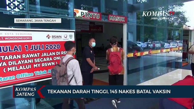 Tekanan Darah Tinggi, 145 Nakes Batal Vaksin