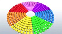 Learning Colors for Kids -  Colorful spiral 3D animation for babies and toddlers colours