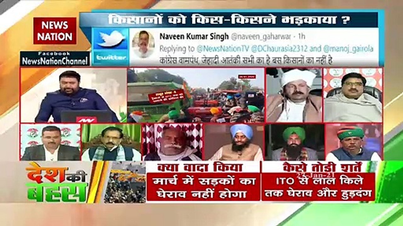 Desh Ki Bahas : Who provoked for anarchy in Delhi?