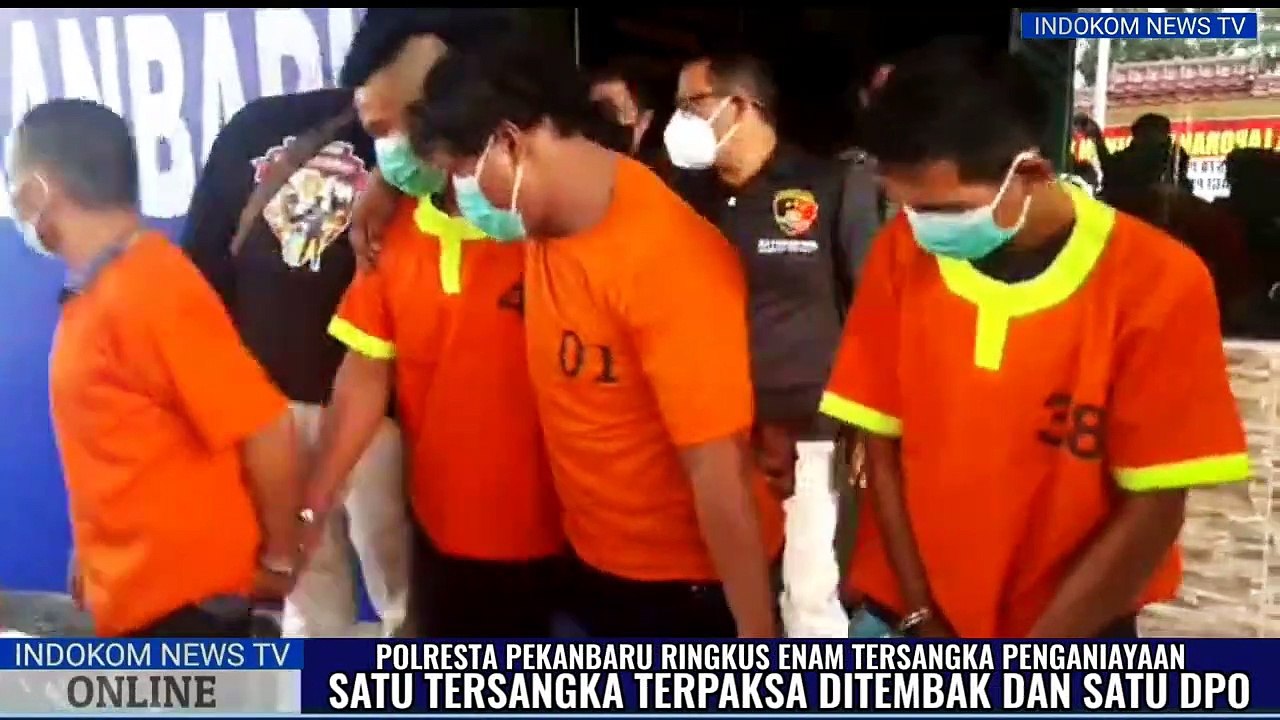 Polresta Pekanbaru Tangkap Pelaku Penganiayaan, 1 di Tembak,1 DPO