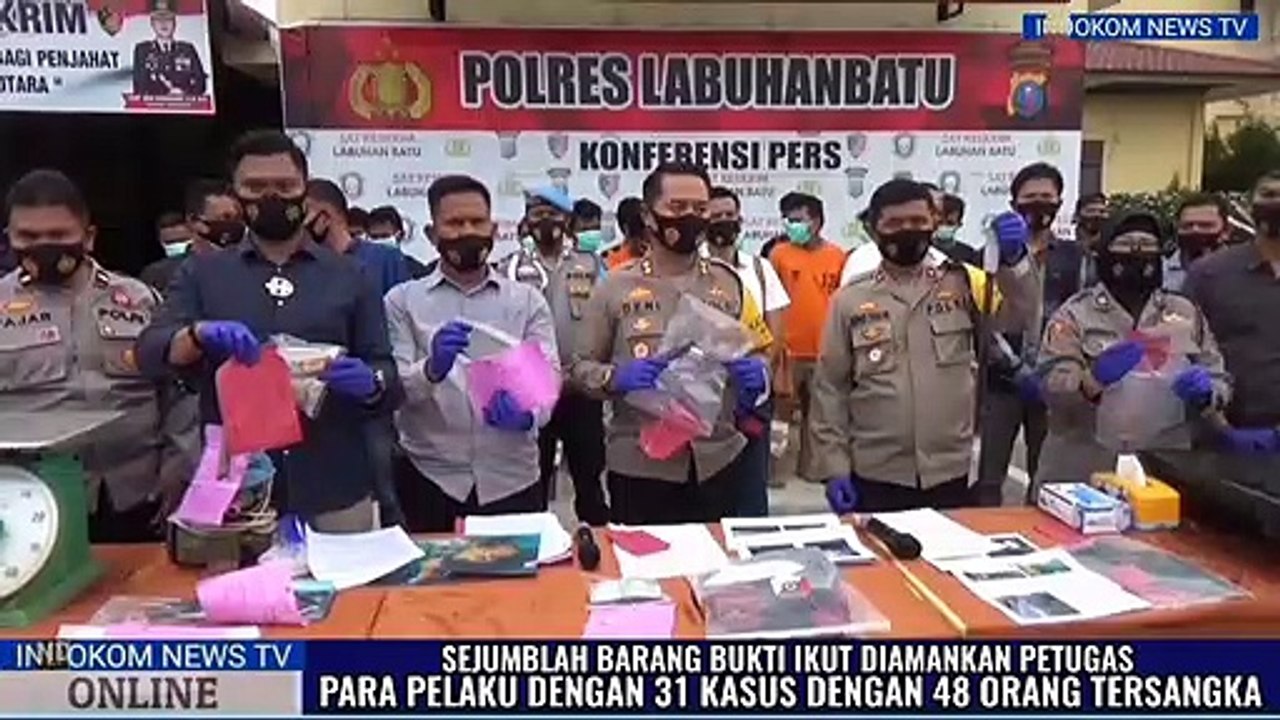 Polres Labuhanbatu Ringkus 48 Orang Tersangka Tindak Pidana