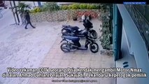 Detik-detik Maling Motor Katahuan Pemiliknya Saat Beraksi