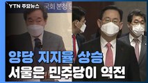 양당 지지율 동반 상승...서울에서 민주당이 국민의힘 역전 / YTN