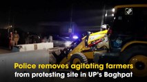 Police removes agitating farmers from protest site in UP’s Baghpat