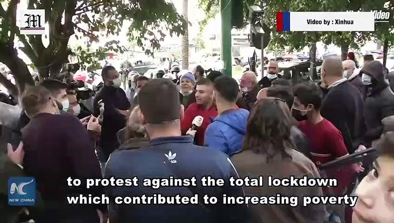 Demonstrations erupt in Lebanon to protest against lockdown, dire living conditions