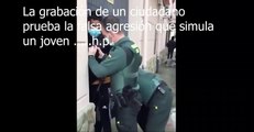 Video viral: un marroquí finge en Cáceres una agresión de guardias civiles durante una identificación