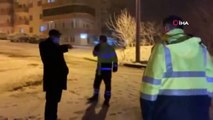 Çan Belediyesi’nin karla mücadele çalışmalarına Başkan Öz de katıldı