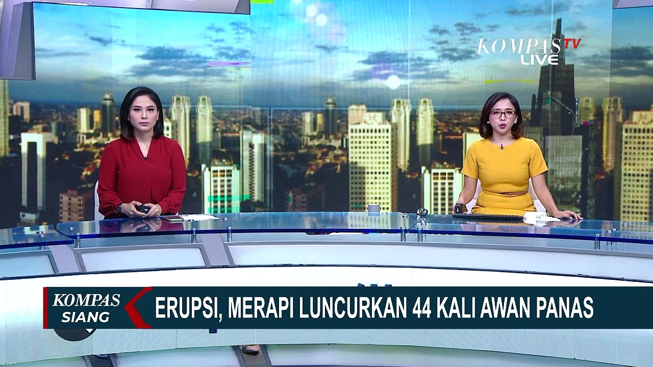 Erupsi, Gunung Merapi Luncurkan Awan Panas Sebanyak 44 Kali
