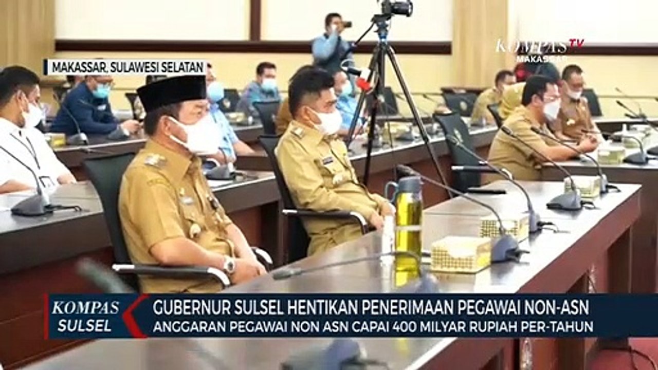 Gubernur Sulsel Minta BKD Setop Penerimaan Non PNS