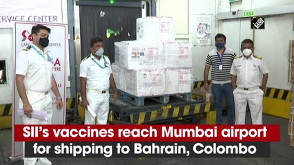 SII vaccines to be flown to Colombo, Bahrain reach Mumbai
