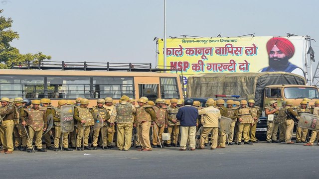 Police force deployed at Ghazipur border to prevent violence