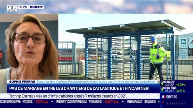Sophie Primas (Sénat) : Pas de mariage entre les chantiers de l'Atlantique et Fincantieri - 28/01