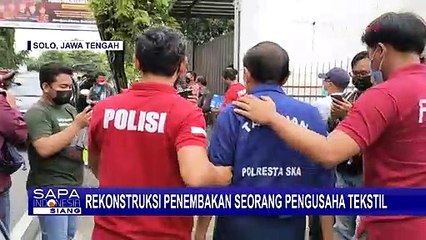 Polisi Gelar Rekonstruksi Kasus Penembakan Pengusaha Tekstil