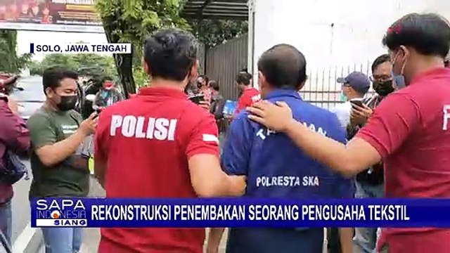 Polisi Gelar Rekonstruksi Kasus Penembakan Pengusaha Tekstil