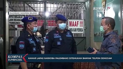Kamar Lapas Narkoba Palembang Ditemukan Banyak Telpon Genggam