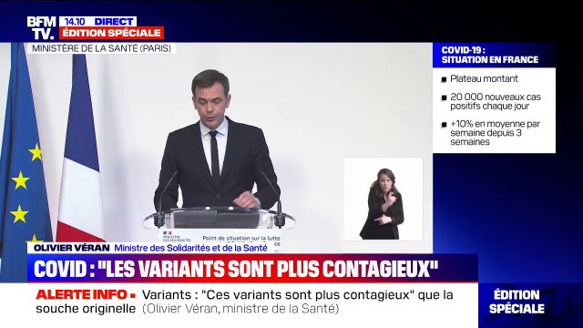 Olivier Véran sur les variants du virus: Ce que nous voulons éviter, c'est une épidémie dans l'épidémie