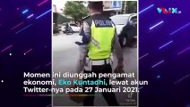 Tambal Sendiri Lubang Berbahaya, Polisi Ini Tuai Pujian