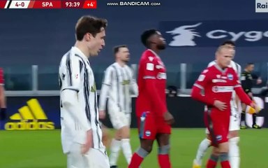Juve-Spal 4-0 quarta rete di Chiesa