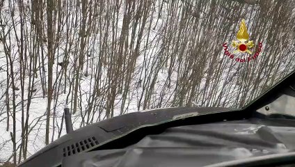 Minucciano (LU) - Soccorso guardiaparco caduto in un dirupo (28.01.21)