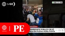 Asalto a bus de transporte dejó tres heridos en plena hora punta | Primera Edición