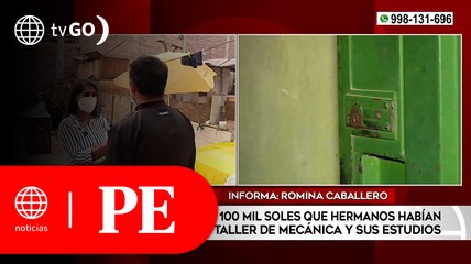 Delincuentes robaron 100 mil soles de hermanos que habían ahorrado para estudios | Primera Edición