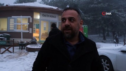 Manisa’nın Spil Dağı karla kaplandı