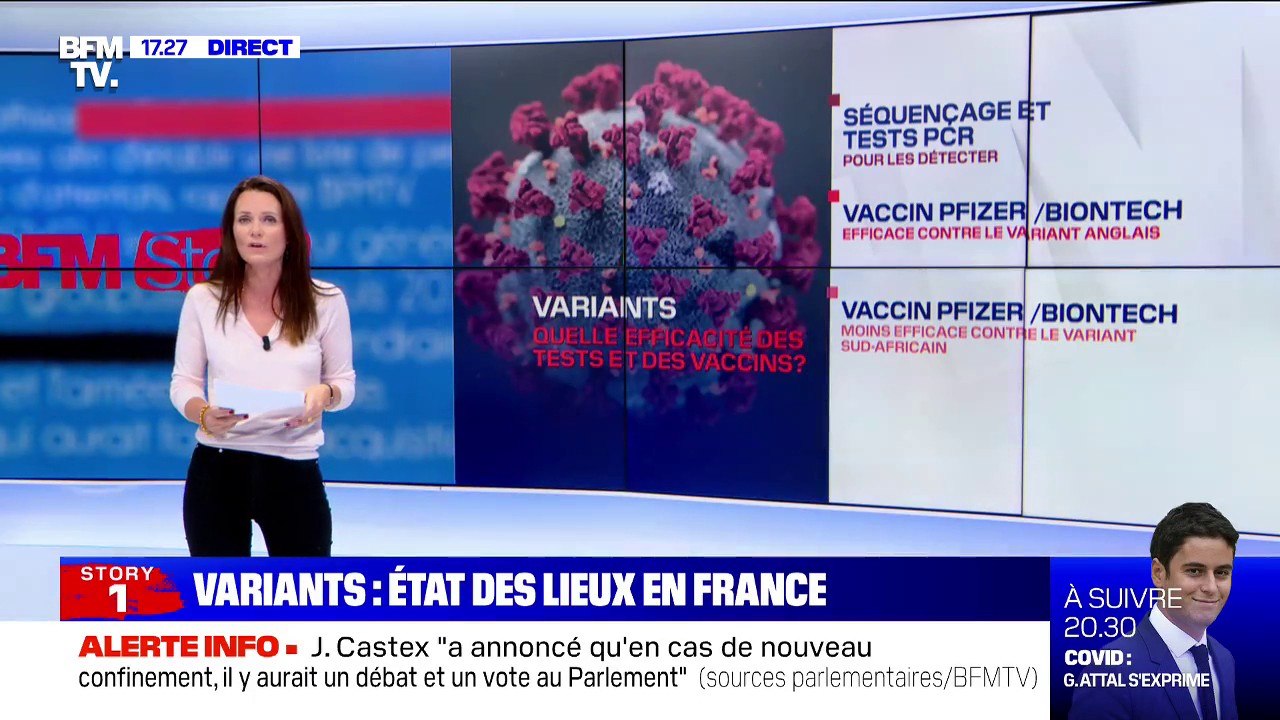 Variants du Covid-19: plus de 2000 cas par jour en France, selon Olivier Véran