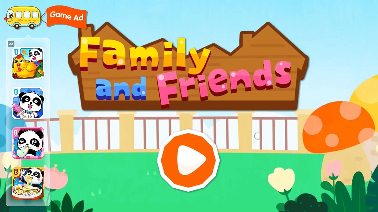 Baby Panda's Family and Friends #3 - Educational Game - BabyBus Kids Games