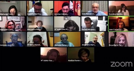 El pleno 'online' del Ayuntamiento granadino de Vegas del Genil capta el terremoto de 4,3 de este jueves