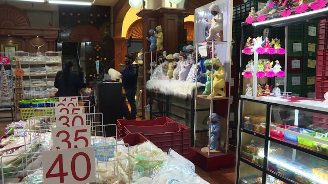 Niño covid , un muñeco a imagen de Jesús para crear conciencia en México